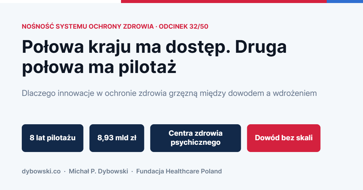 Połowa kraju ma dostęp. Druga połowa ma pilotaż